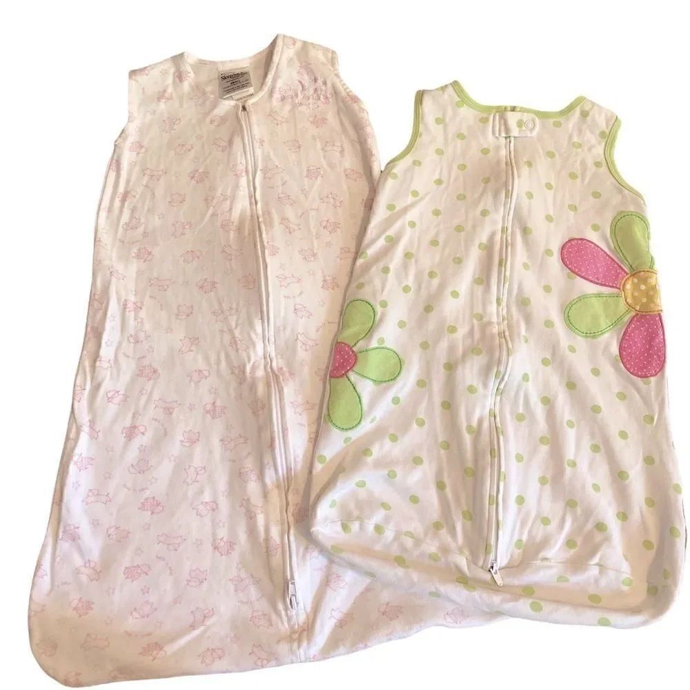 Lot of Two Baby Girl Sleep Sacks